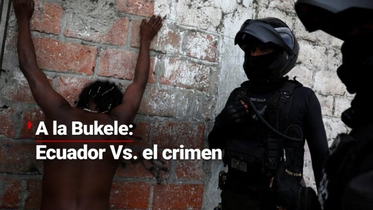 To Bukele’s example; Ecuador aims to emulate El Salvador’s crime-fighting strategy.